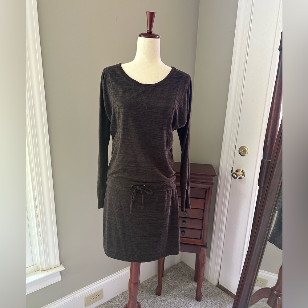 Balance collection - two tone brown athleisure dress